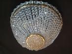 Antieke kristallen plafonniere van strengen kristallen krale, Ophalen of Verzenden, Gebruikt