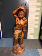 Houten indianenbeeld, Antiek en Kunst, Kunst | Beelden en Houtsnijwerken, Ophalen