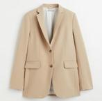 Lichtbeige single-breasted blazer van twill H&M maat S, H&M, Kostuum of Pak, Beige, Nieuw
