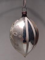 oude druppel kerstbal zilver H 7,5 cm *, Ophalen, Gebruikt