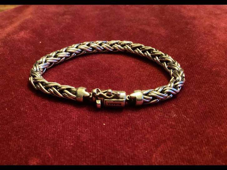 Buddha to buddha armband “ Katja XS” zo goed als nieuw, Sieraden, Tassen en Uiterlijk, Armbanden, Zo goed als nieuw, Zilver, Ophalen of Verzenden