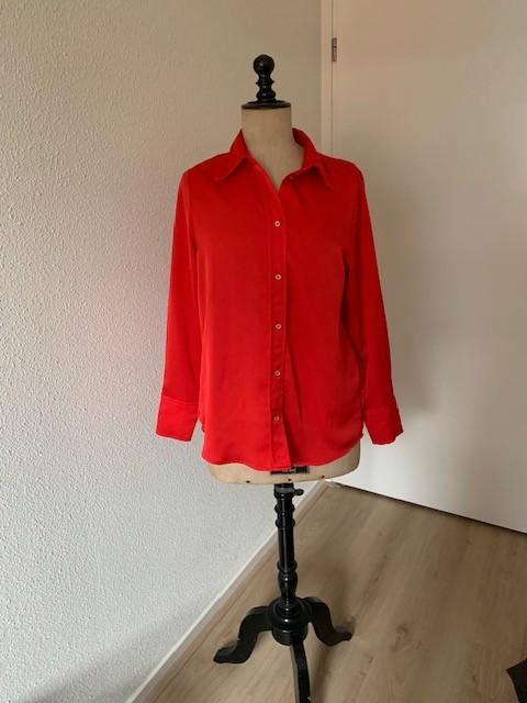 Prachtige rode blouse 36 Co couture, Kleding | Dames, Blouses en Tunieken, Zo goed als nieuw, Maat 36 (S), Rood, Verzenden