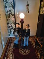 TE KOOP DE DIKKE EN DE DUNNE BEELD MET LANTAARNPAAL., Antiek en Kunst, Antiek | Lampen, Ophalen of Verzenden