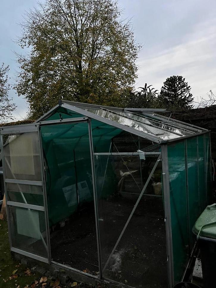 Kweekkas - Gebruikt, Tuin en Terras, Kassen, Gebruikt, Kweekkas, Aluminium, Glas, Ophalen