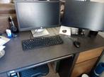 Bureau met toetsenbord inschuifbaar plateau., Ophalen, Zo goed als nieuw