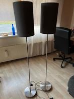 Twee vloerlampen, Huis en Inrichting, Lampen | Vloerlampen, Ophalen of Verzenden, Gebruikt, Metaal, 150 tot 200 cm