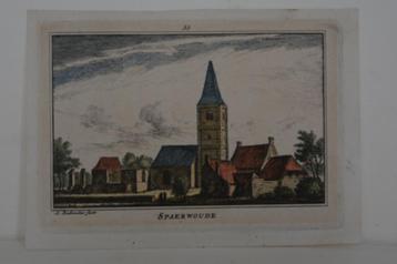 SPAARNWOUDE A. RADEMAKER 1792 Handgekleurd Kopergravure GP6 beschikbaar voor biedingen