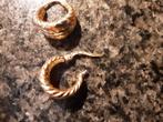 18 karaats gouden creolen, oorbellen, Sieraden, Tassen en Uiterlijk, Oorbellen, Ophalen of Verzenden, Zo goed als nieuw, Goud