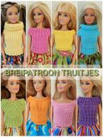 Breipatroon Barbiekleertjes - 8 verschillende truitjes, Ophalen, Nieuw, Breien, Patroon of Boek
