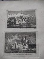 145/146 Delfshaven Oude Kerk en Klokhuis Gravure dl 3, Antiek en Kunst, Ophalen of Verzenden