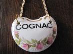 Mooie karaf label - porselein - Cognac - vergulde ketting, Antiek en Kunst, Antiek | Porselein, Verzenden