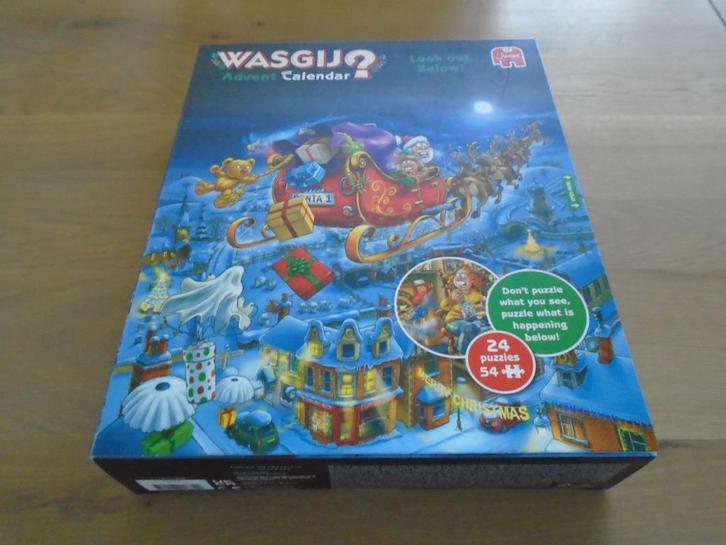 Wasgij advent kalender 2024, Hobby en Vrije tijd, Denksport en Puzzels, Zo goed als nieuw, Legpuzzel, Minder dan 500 stukjes, Ophalen