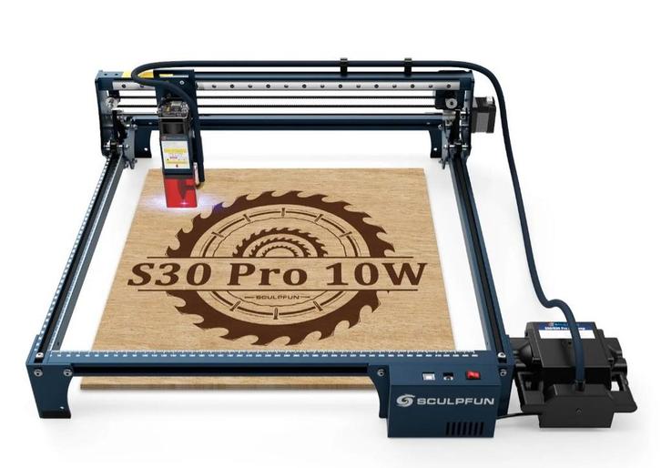 SCULPFUN S30 Pro 10W lasergraveerder, Computers en Software, 3D Printers, Nieuw, Ophalen