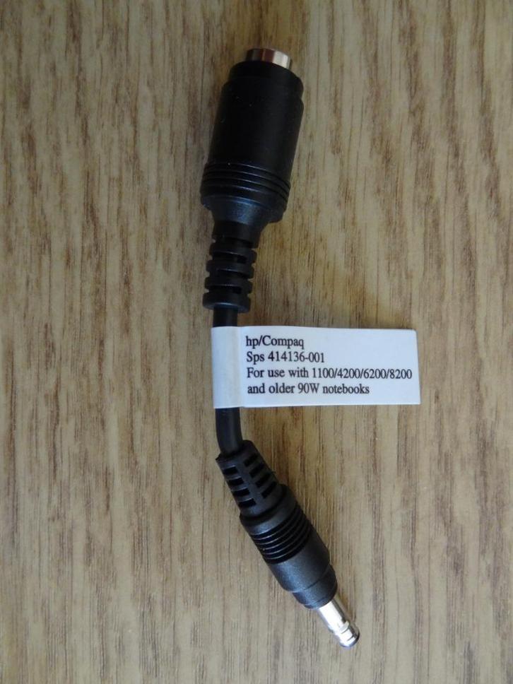 NIEUW! HP/Compaq verloopkabel 7.4x5.0mm naar 4.8x1.7mm, Computers en Software, Pc- en Netwerkkabels, Nieuw, Ophalen of Verzenden