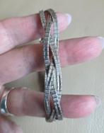 Prachtige zilveren (835) GEVLOCHTEN armband, Ophalen, Zo goed als nieuw, Zilver, Zilver