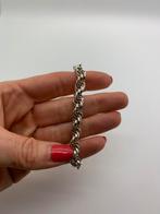 T90 Prachtige massief zilveren armband, Ophalen of Verzenden, X, Zilver, Zilver