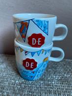 Douwe Egberts Kopjes - Set van 2, Keramiek, Ophalen of Verzenden, Zo goed als nieuw, Overige stijlen