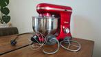 Tristar Keukenmachine/Mixer - Rood, 3 tot 4 liter, Ophalen of Verzenden, Zo goed als nieuw, 3 snelheden of meer