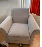 MOET WEG - Mooie Taupe Fauteuil - Zo Goed Als Nieuw, Ophalen, Zo goed als nieuw, Stof, 75 tot 100 cm