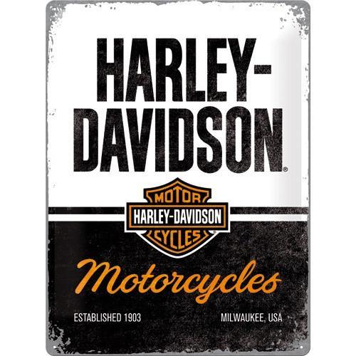 Harley Davidson motorcycles relief reclamebord van metaal, Verzamelen, Automerken, Motoren en Formule 1, Nieuw, Auto's, Ophalen of Verzenden
