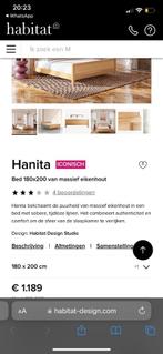 Habitat Hanita Ledikant 180x200, Ophalen, Gebruikt, Bruin, Tweepersoons
