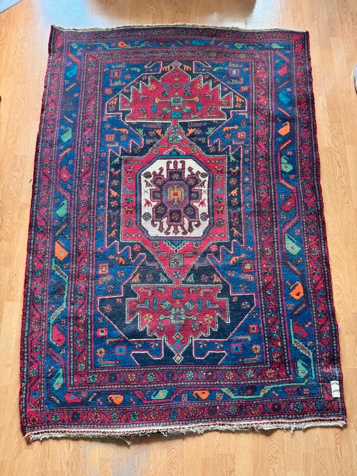 Perzisch tapijt antiek, Antiek en Kunst, Antiek | Kleden en Textiel, Ophalen of Verzenden