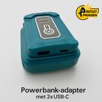 Powerbank adapter met led lamp, werkt op Makita LXT accu, Ophalen of Verzenden, Nieuw