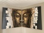 boeddha schilderij groot muurdecoratie, Huis en Inrichting, Tekening, 125 cm of meer, Zo goed als nieuw, Ophalen