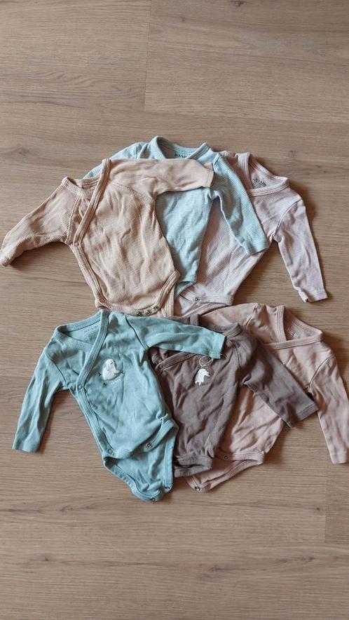 Overslagrompers lange mouw Kiabi eco 100% biologisch katoen, Kinderen en Baby's, Babykleding | Maat 56, Zo goed als nieuw, Jongetje of Meisje