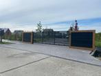 Nieuwe moderne schuifpoort horizontaal 500x150cm compleet!, Met poort, Overige typen, Nieuw, Ophalen of Verzenden