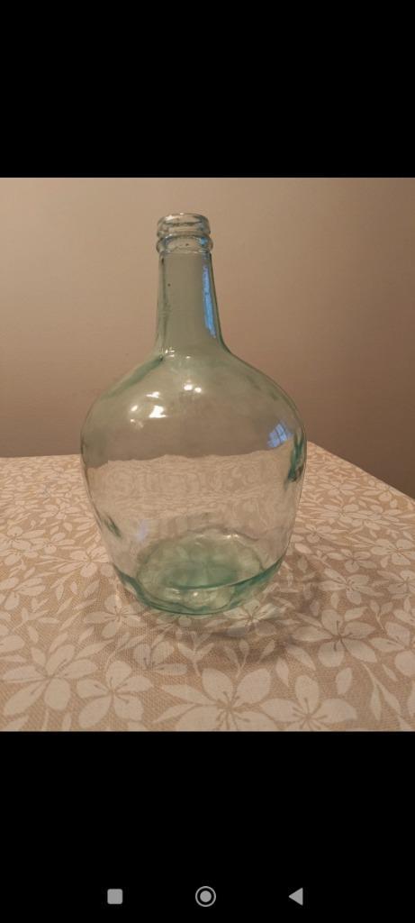 Turquoise vaas, Huis en Inrichting, Woonaccessoires | Vazen, Zo goed als nieuw, Groen, Minder dan 50 cm, Aardewerk of Porselein