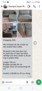 Groene bank, Ophalen, 75 tot 100 cm, 150 tot 200 cm