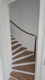 Gebogen Trapleuning donker eiken., Ophalen, Gebruikt, 2 tot 4 meter