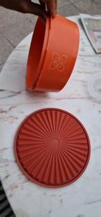 Vintage Tupperware oranje koektrommel, Ophalen of Verzenden, Zo goed als nieuw, Oranje