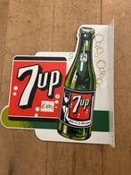 Emaille bord 7up dubbelzijdig, Verzenden, Gebruikt, Reclamebord