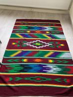 deken met tulpen 100% wool handgemaakt 200 x 140 cm, Huis en Inrichting, Woonaccessoires | Plaids en Woondekens, Ophalen of Verzenden