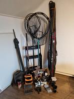 Zolder opruiming visspullen hengel molens schepnet, Ophalen, Zo goed als nieuw, Werphengel