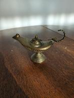 Oude messing Aladdin lamp, Bruin, Gebruikt, Brons of Koper, Ophalen of Verzenden