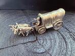 Zilveren miniatuur Ossenwagen, Antiek en Kunst, Ophalen of Verzenden, Zilver