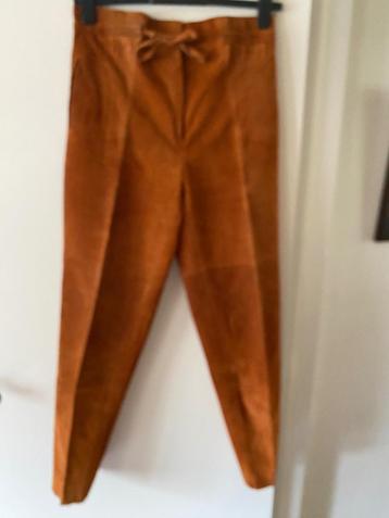 suede winterbroek 42 cognac  beschikbaar voor biedingen