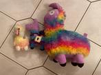 Lama alpacha knuffels pluche, Ophalen of Verzenden, Zo goed als nieuw, Overige typen