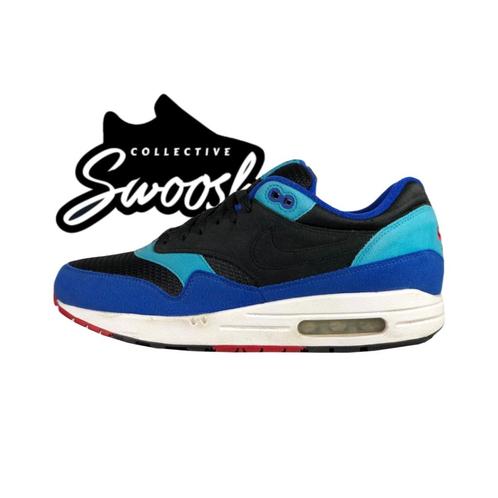 Nike Air Max 1 ID (EU 43), Kleding | Heren, Schoenen, Zo goed als nieuw, Sneakers of Gympen, Blauw, Ophalen of Verzenden