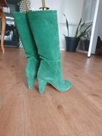 Groene laarsjes met vintage uitstraling maat 39, Ophalen of Verzenden, Gedragen, Groen