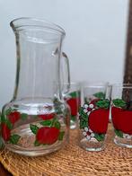 Vintage limonade karaf met bekers, Ophalen, Overige typen, Overige stijlen, Glas