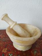 Prachtige vintage vijzel van albast, Antiek en Kunst, Verzenden