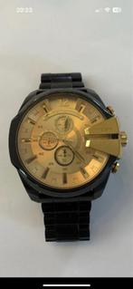Diesel Horloge - Zwart/Goud - Prima Staat, Sieraden, Tassen en Uiterlijk, Horloges | Heren, Overige merken, Gebruikt, Staal, Polshorloge