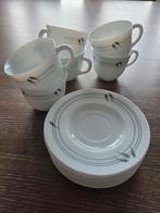 6 kop en schotels van het Harmonia servies, Ophalen, Overige materialen, Gebruikt, Overige stijlen