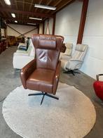 Bruine leren relax fauteuil sta op stoel Prominent Sorisso, Huis en Inrichting, Fauteuils, 2871SK, Mariansoliak8@gmail.com, Ophalen of Verzenden