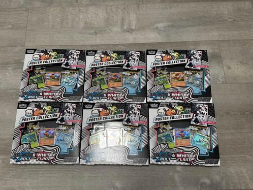 6x Black Bolt & White Flare – Unova Poster  (Sealed), Hobby en Vrije tijd, Verzamelkaartspellen | Pokémon, Nieuw, Ophalen of Verzenden