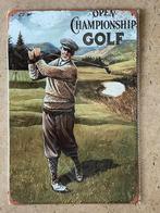 Vintage Golf metalen bord formaat A4 (21x29 cm), Verzenden, Nieuw, Overige typen